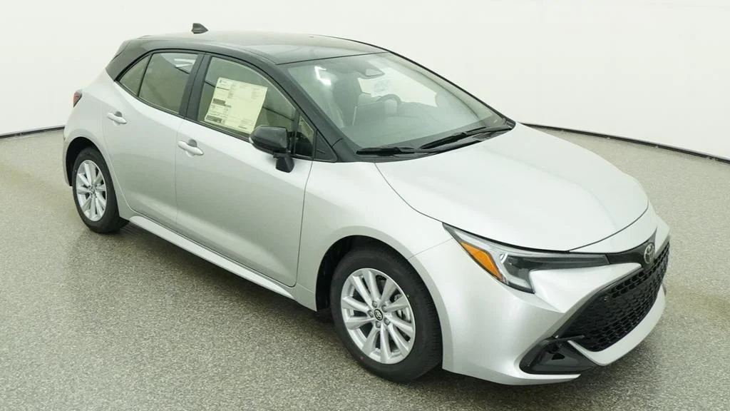 New 2027 Classic Silver Metallic with Black roof Toyota SE image 21