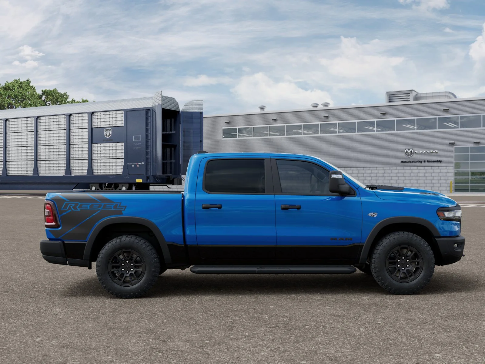 New 2026 Hydro Blue Pearl-Coat Exterior Paint RAM REBEL image 12
