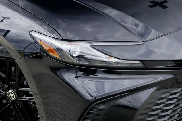 Used 2025 Midnight Black Metallic Toyota SE image 2