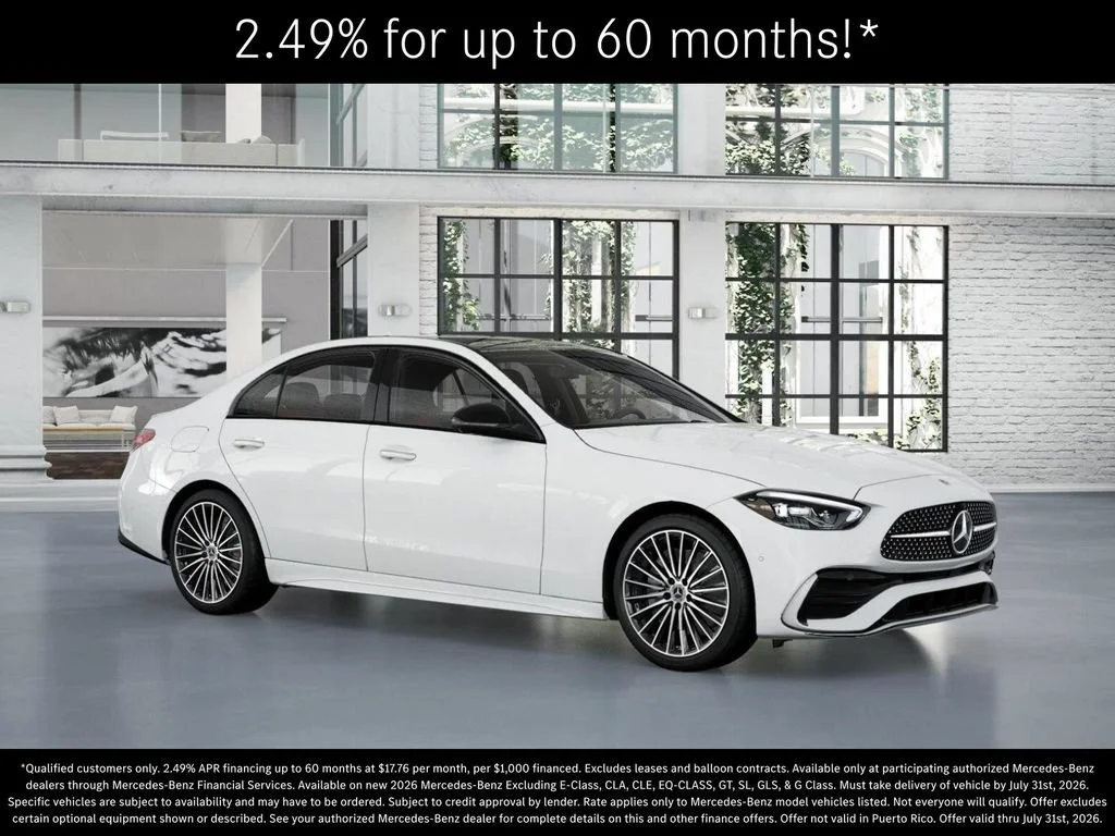 New 2026 Polar White Mercedes-Benz C 300 image 54