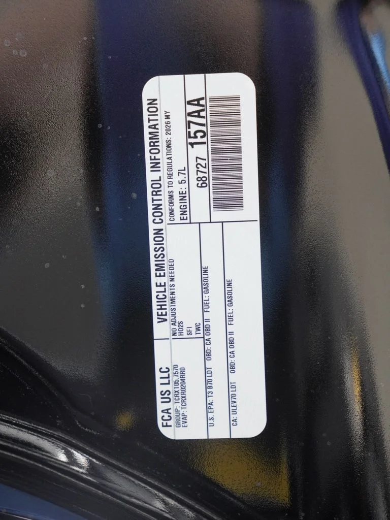 New 2026 Diamond Black Clear-Coat Exterior Paint Dodge GT Plus HEMI V8 image 32