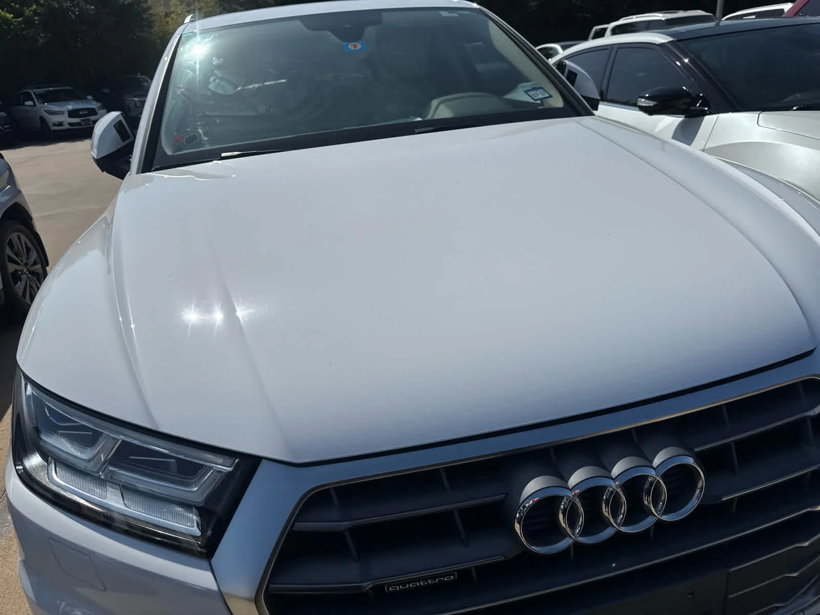 Used 2018 WHITE Audi Premium Plus image 3