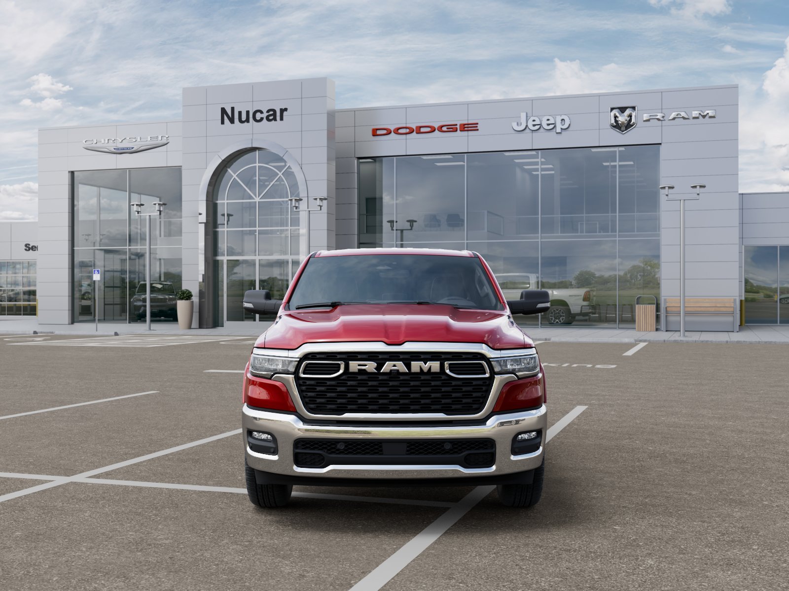 New 2026 Molten Red Pearl-Coat Exterior Paint RAM BIG HORN image 106