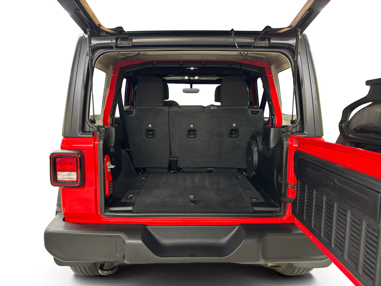 Used 2021 Firecracker Red C/C Jeep Unlimited Sport image 19