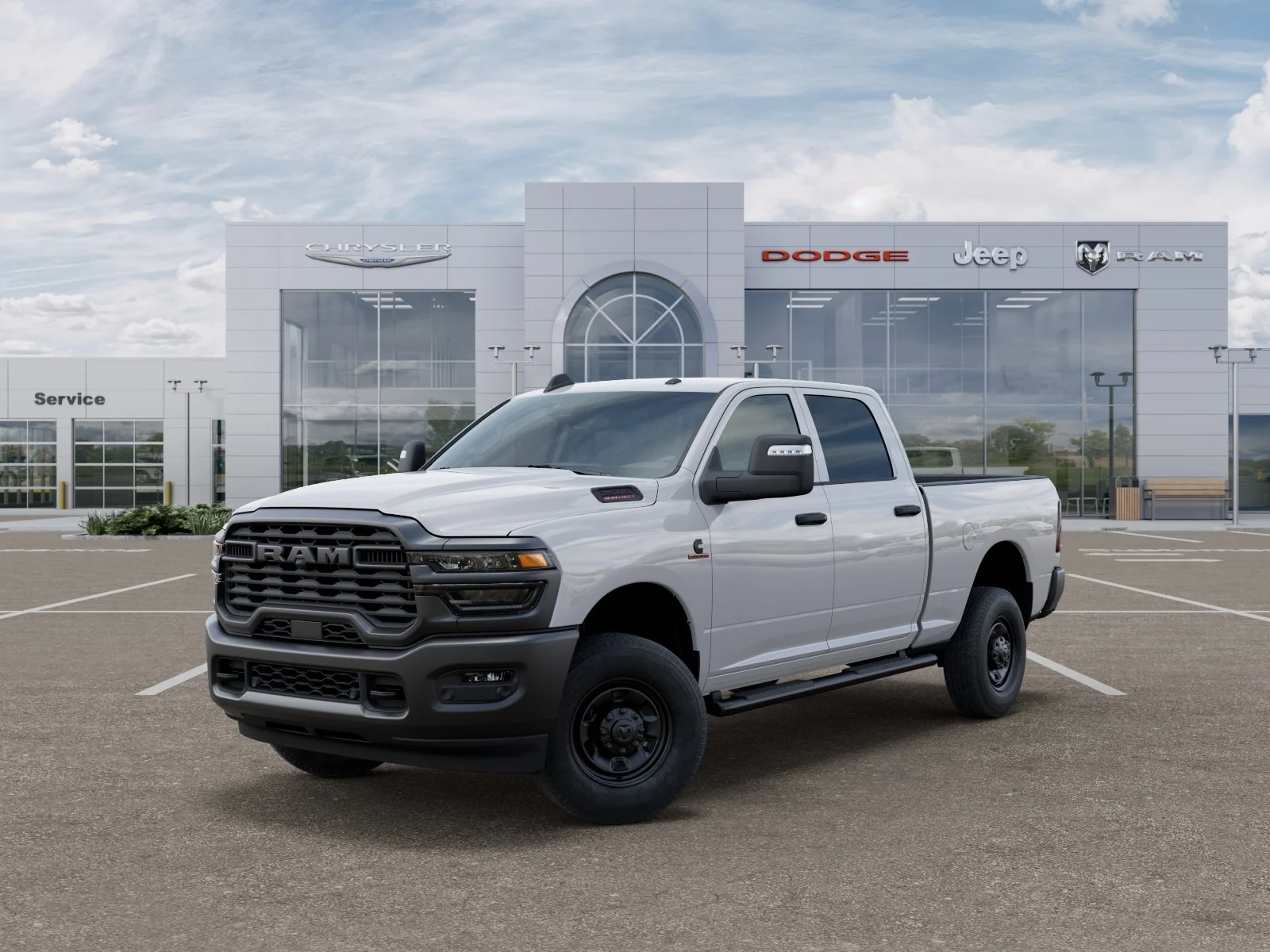 New 2025 Bright White Clear-Coat Exterior Paint RAM Tradesman image 30