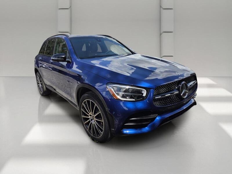 Used 2021 Brilliant Blue Metallic MERCEDES-BENZ GLC 300 SUV image 3