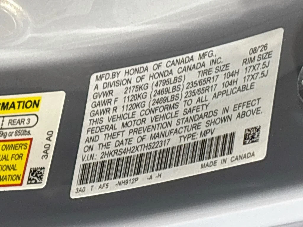 New 2026 Urban Gray Pearl Honda LX image 24