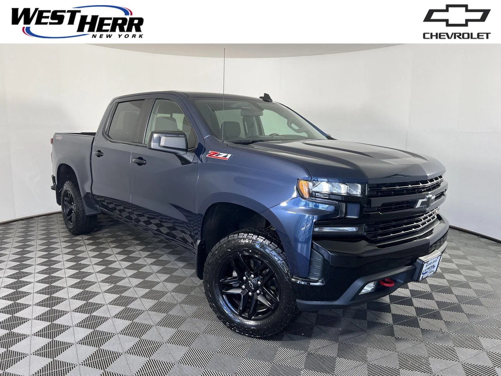 Used 2021 Northsky Blue Metallic Chevrolet LT Trail Boss image 1