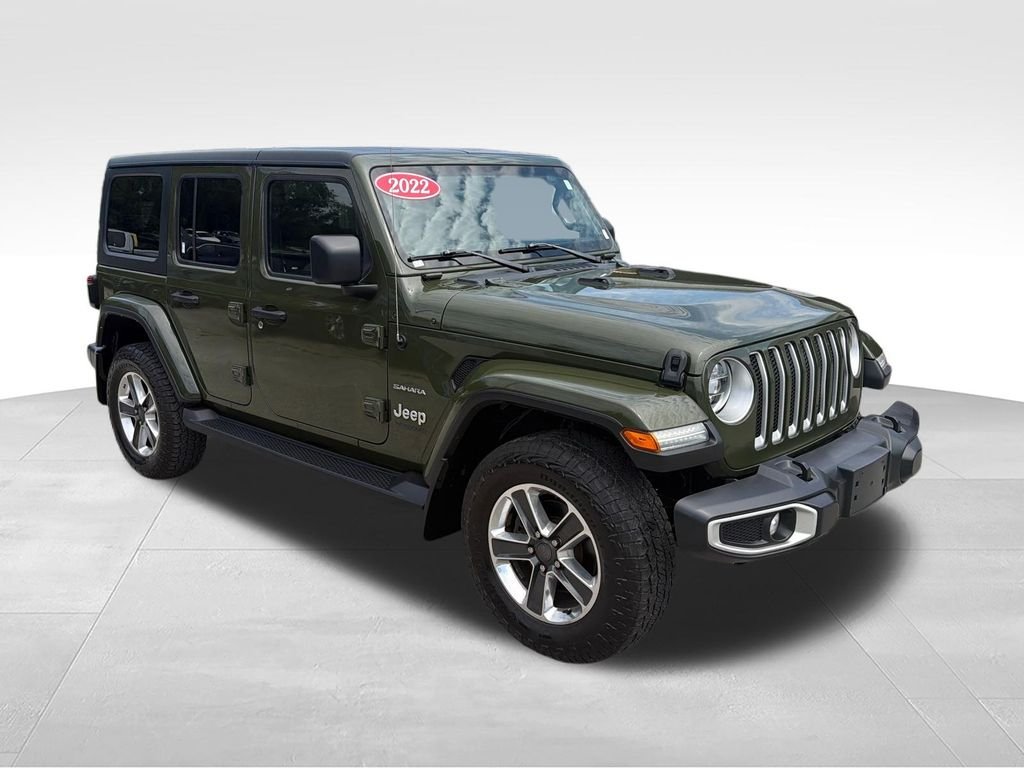 Used 2022 Green Jeep Unlimited Sahara image 7