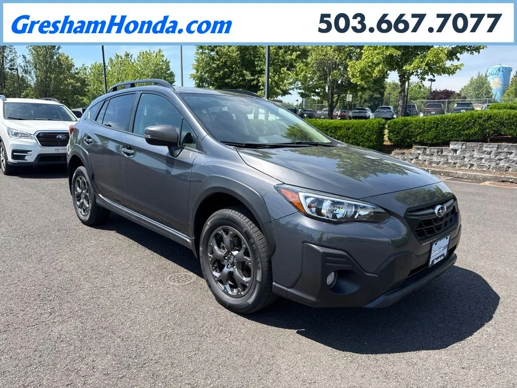 Used 2022 Magnetite Gray Metallic Subaru Sport image 1