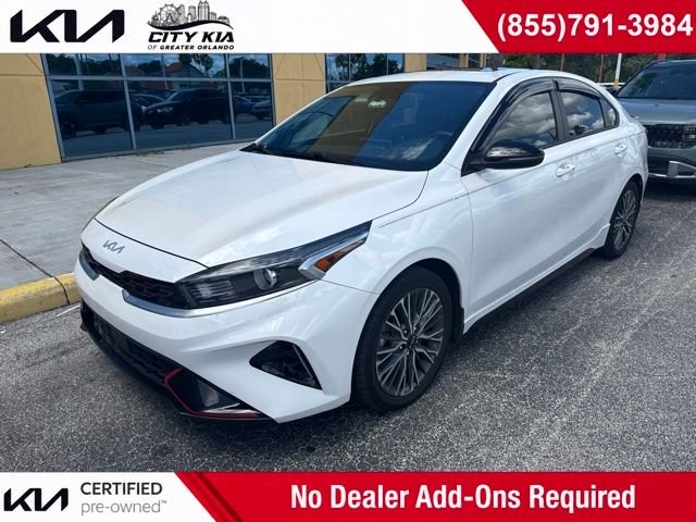 White 2023 Kia Forte Sedan Front-Wheel Drive