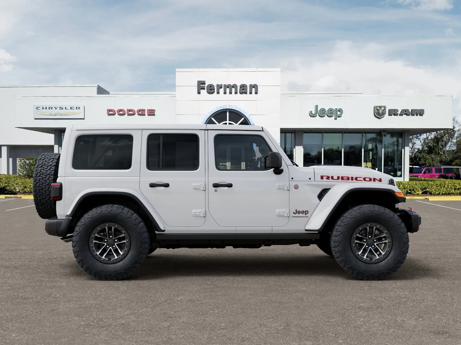 New 2026 Bright White Clear-Coat Exterior Paint Jeep Rubicon X image 21