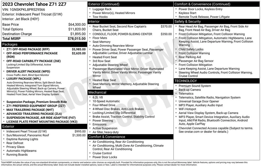 Used 2023 White Chevrolet Z71 image 2