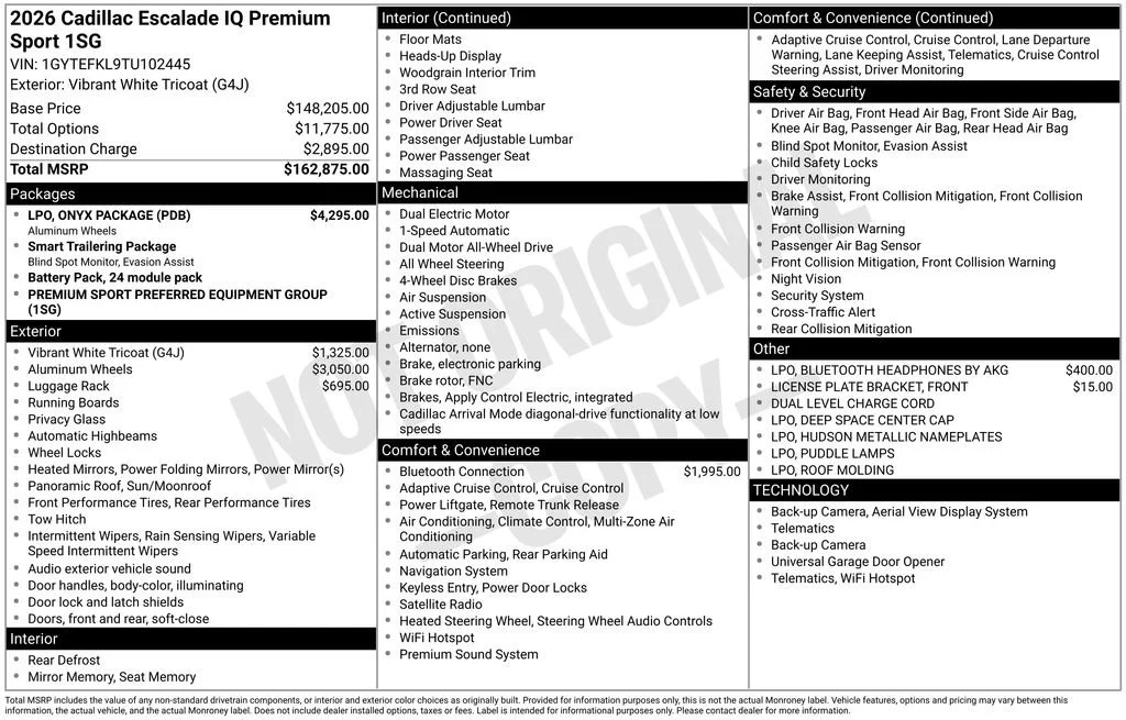 2026 Cadillac Escalade IQ Premium Sport - Photo 48