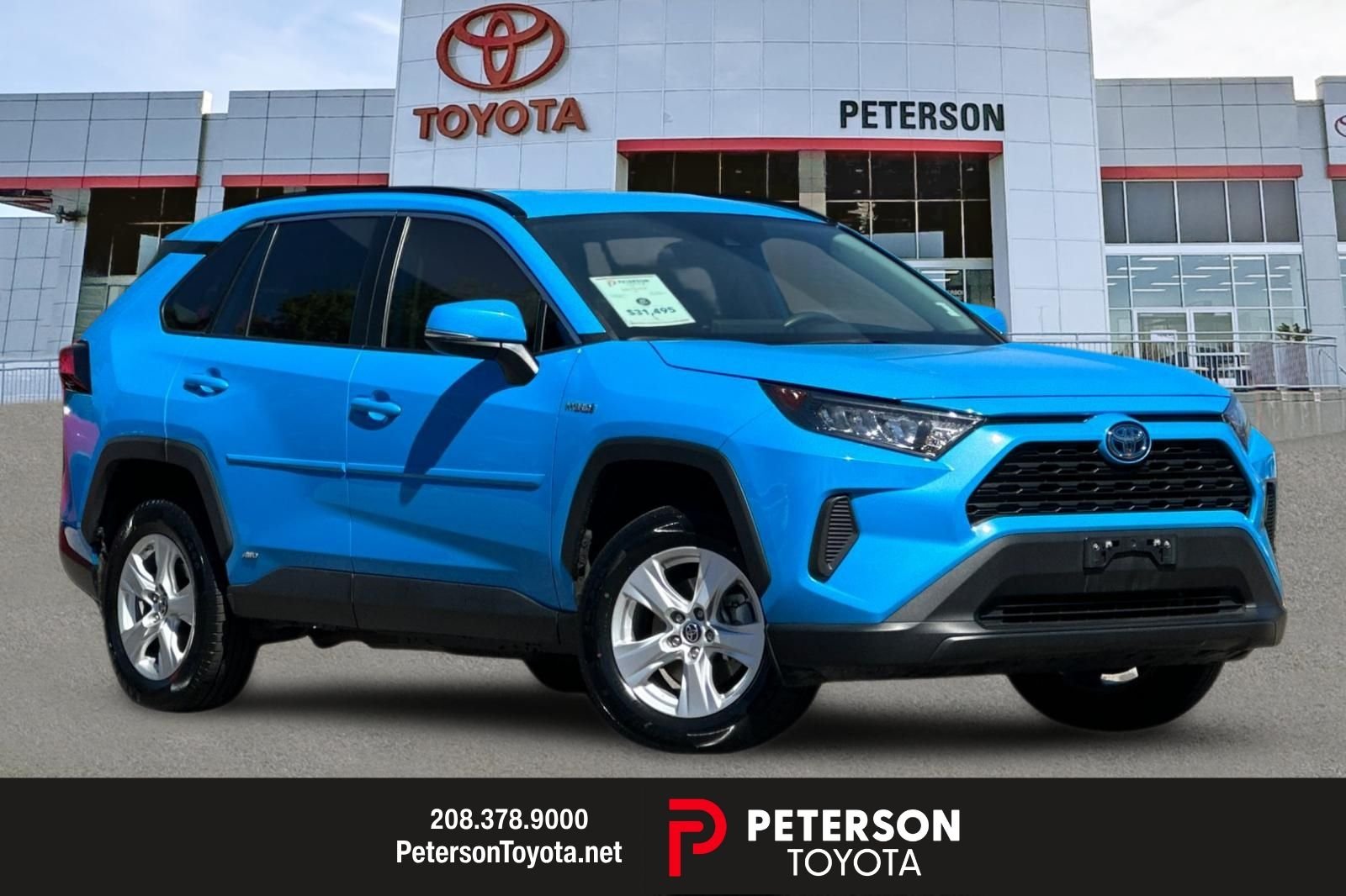 Used 2021 Blue Toyota LE image 1