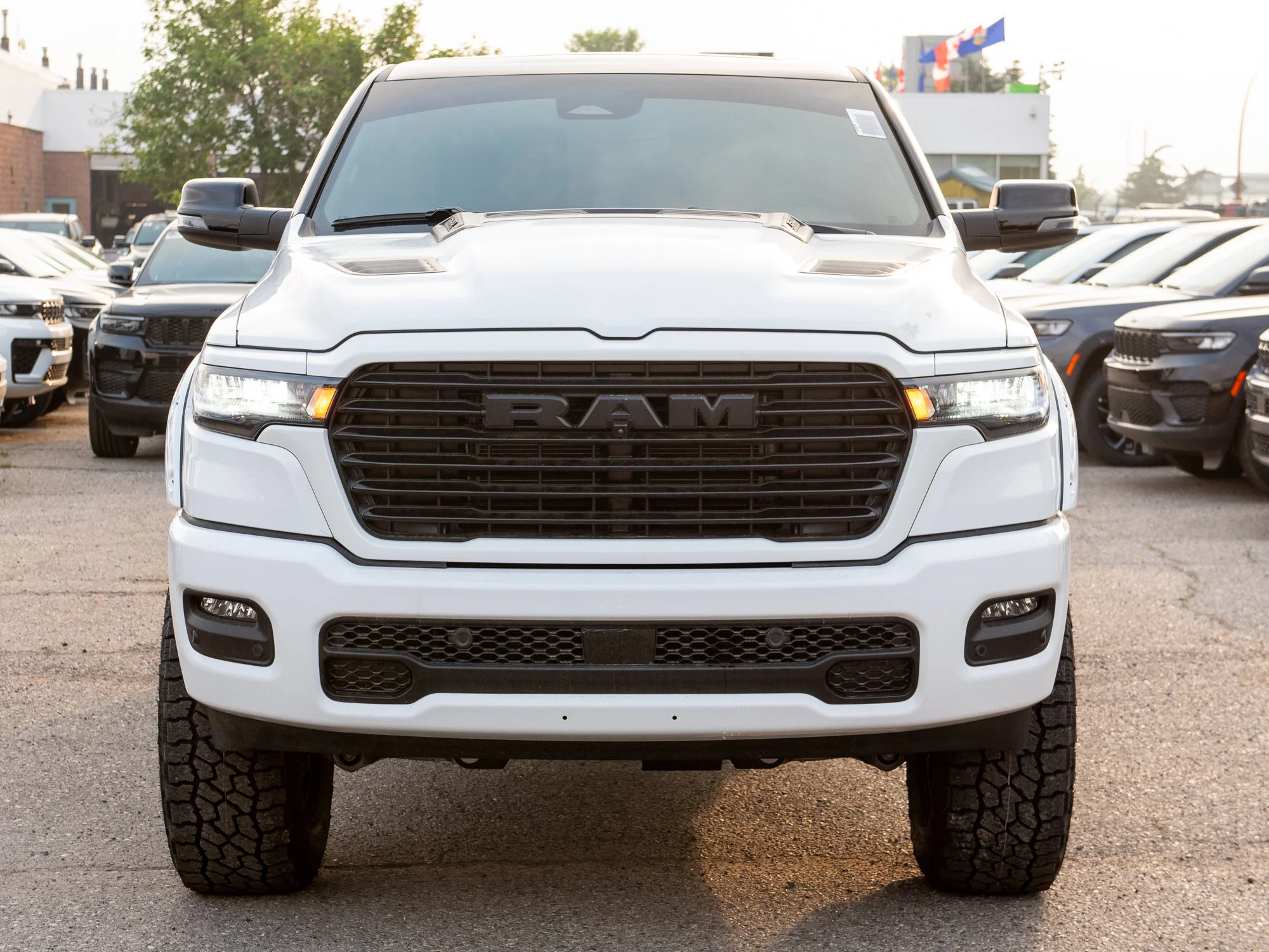 New 2026 White RAM Sport*, 6 Inch Lift, 37 Inch Tires, Trigger Industries Mudflaps image 11