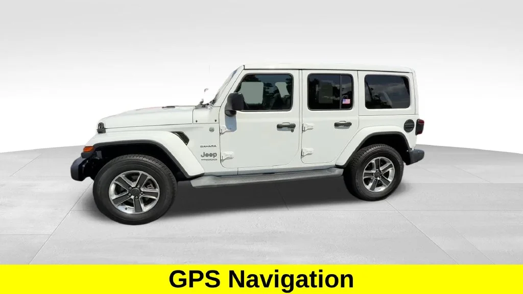 Used 2019 White Jeep Unlimited Sahara image 3