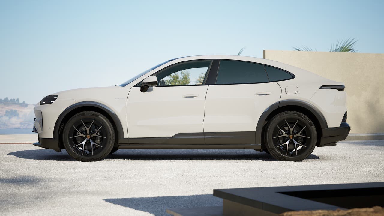 New 2026 White Porsche Coupe Electric image 2