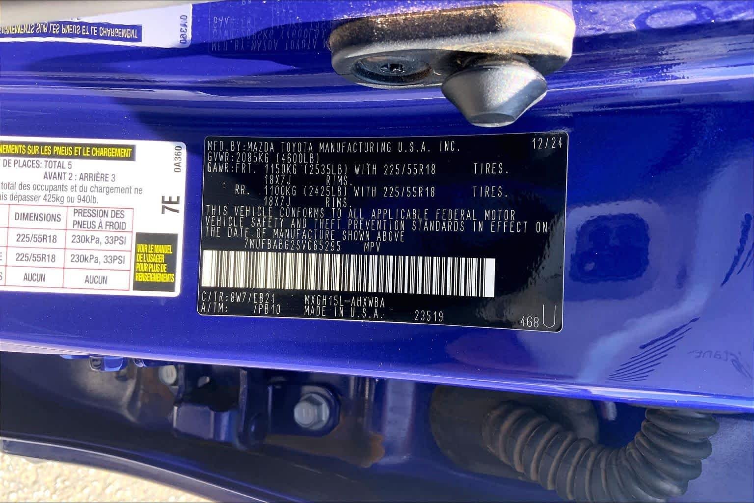 Used 2025 Blue Crush Metallic Toyota Hybrid XSE image 37