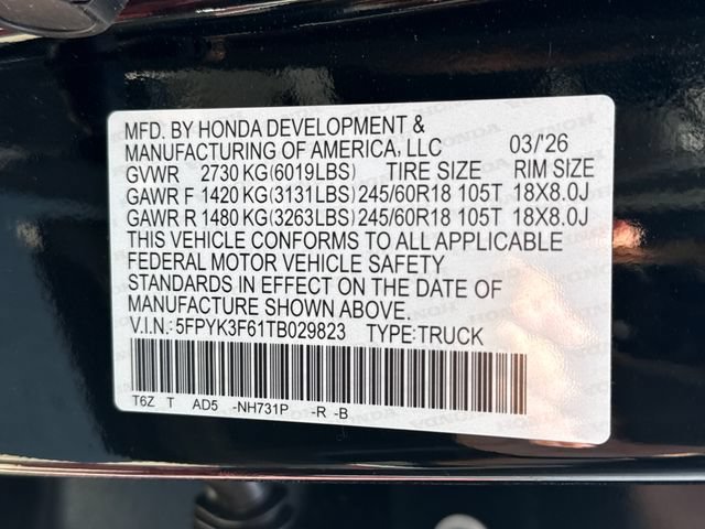 New 2026 Crystal Black Pearl Honda TrailSport image 20