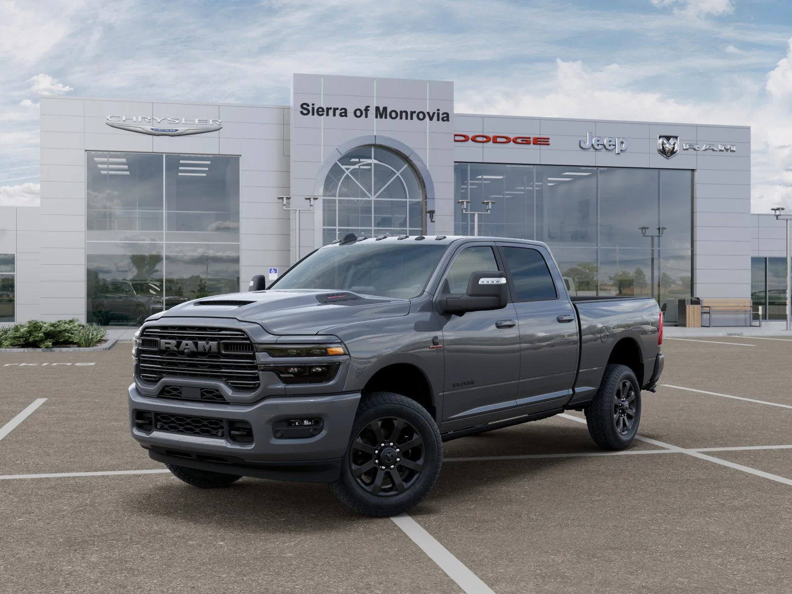 New 2027 Ceramic Gray Clear-Coat Exterior Paint RAM Laramie image 27