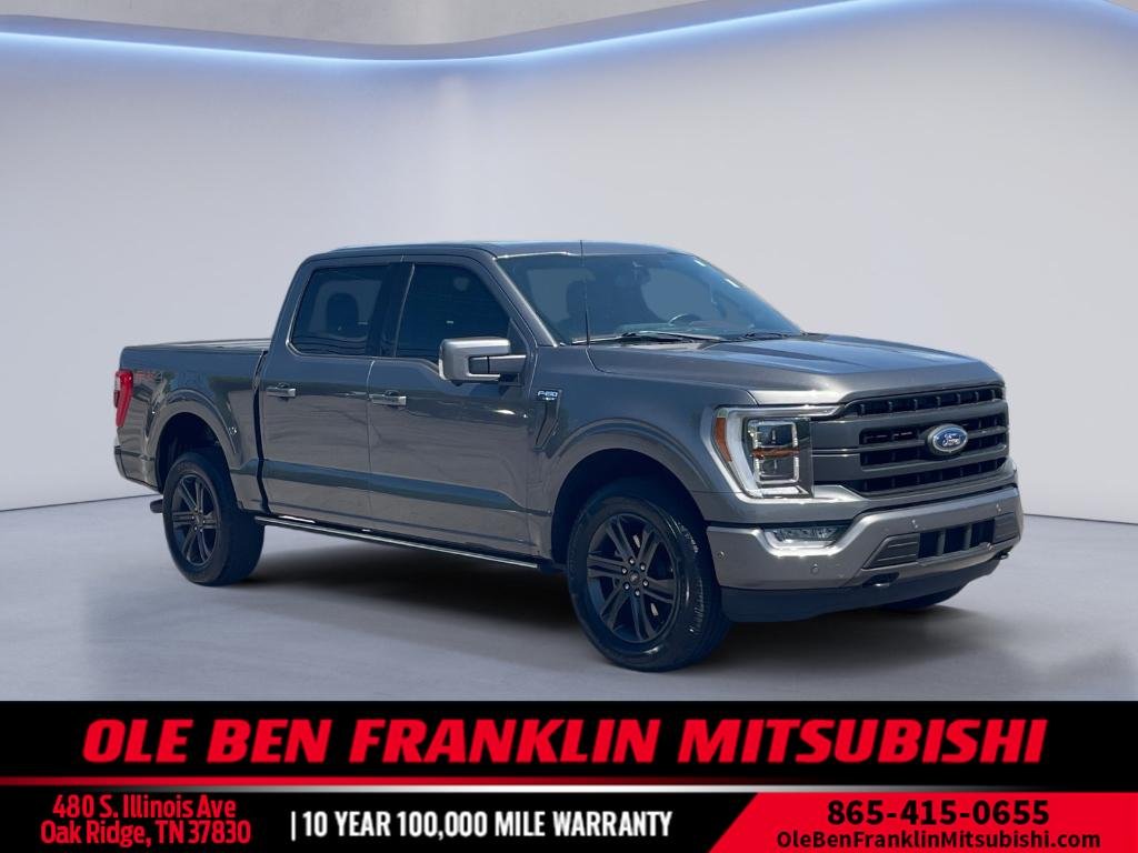 Used 2021 Carbonized Gray Metallic Ford LARIAT image 1