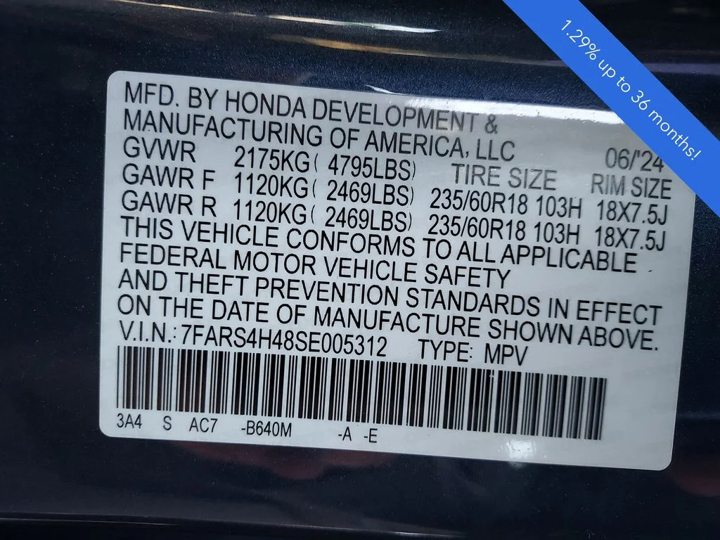 Used 2025 Blue Honda EX image 23
