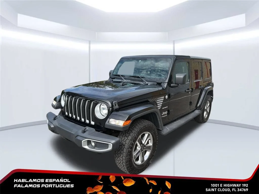 Used 2019 Black Jeep Sahara 4x4 image 2