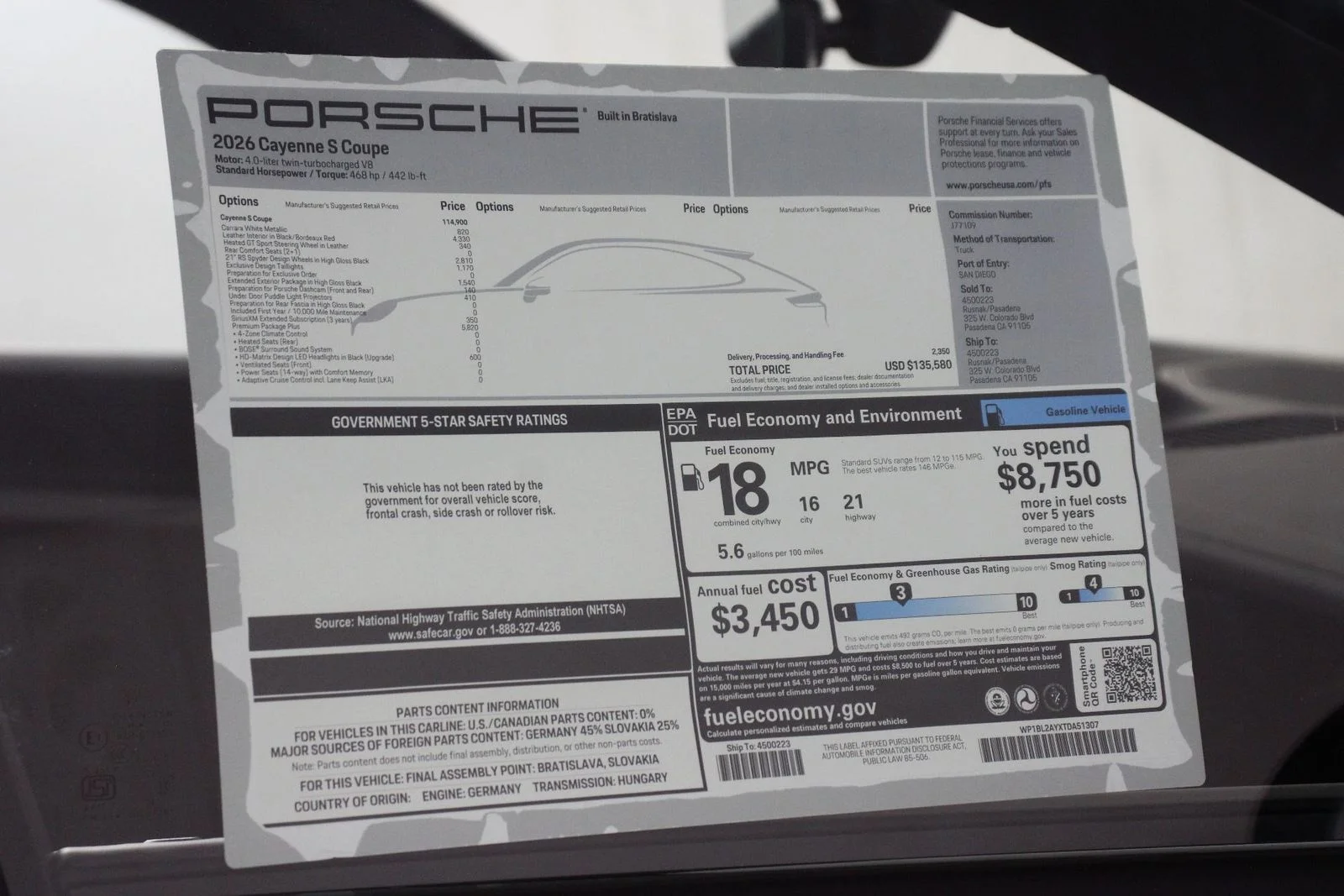 New 2026 Carrara White Metallic Porsche S image 25