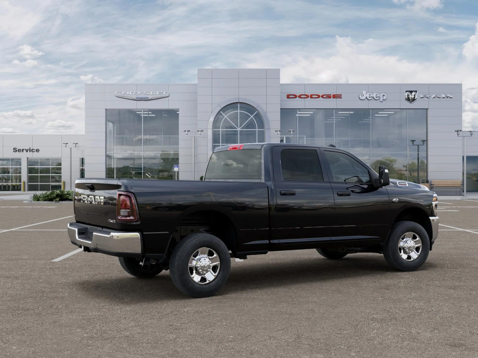 New 2027 Diamond Black Crystal Pearl-Coat Exterior Paint RAM Tradesman image 37