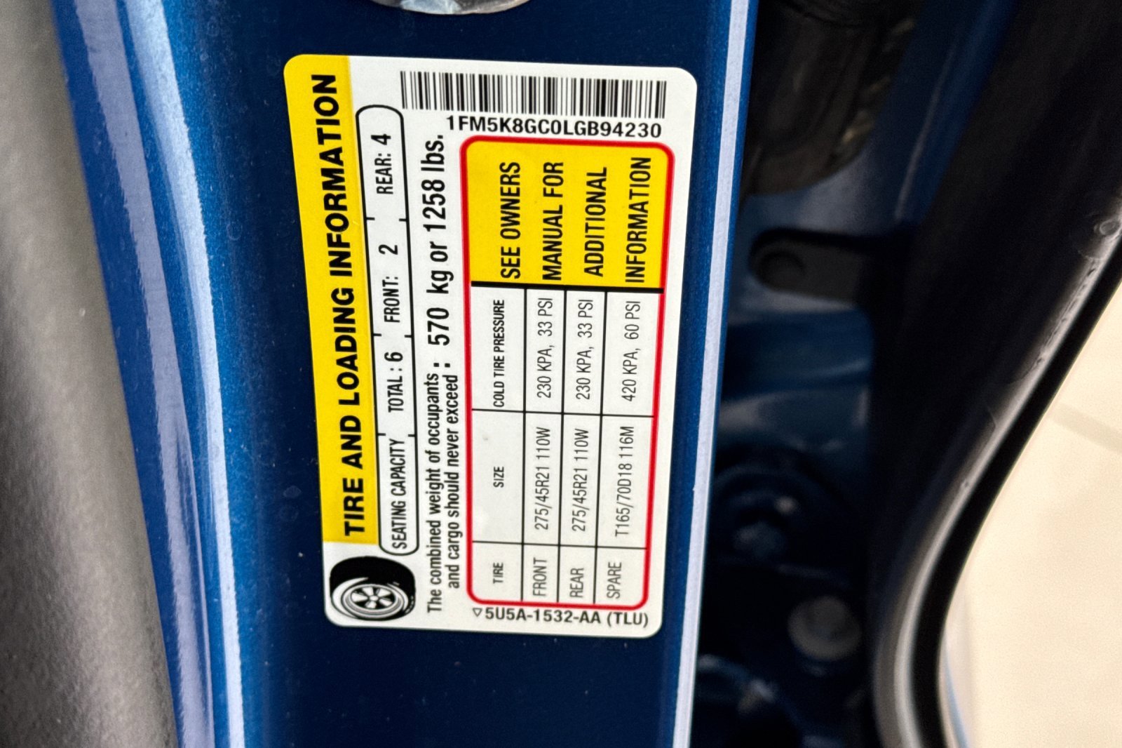 Used 2020 Blue Metallic Ford ST image 31