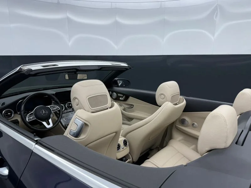 Used 2019 Blue Mercedes-Benz C 300 4MATIC® Cabriolet 2D image 49