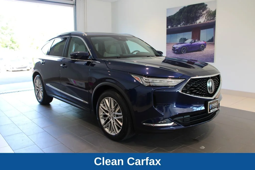 Used 2023 Fathom Blue Pearl Acura SH-AWD ADVANCE image 2
