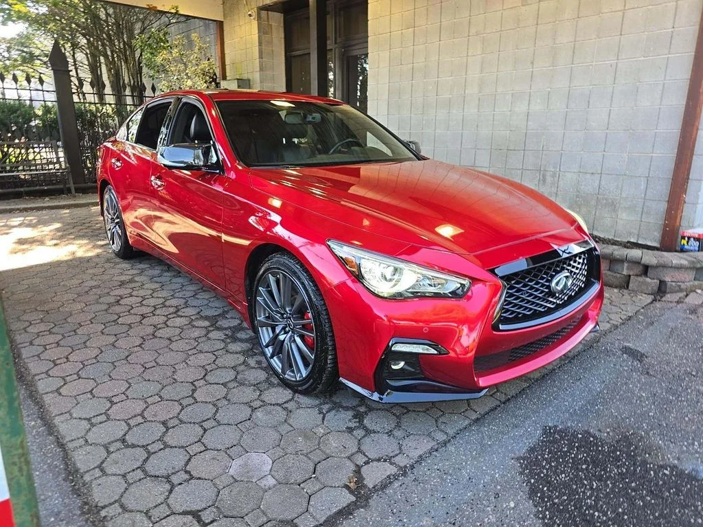 Certified Used 2024 Red INFINITI Red Sport 400 image 1