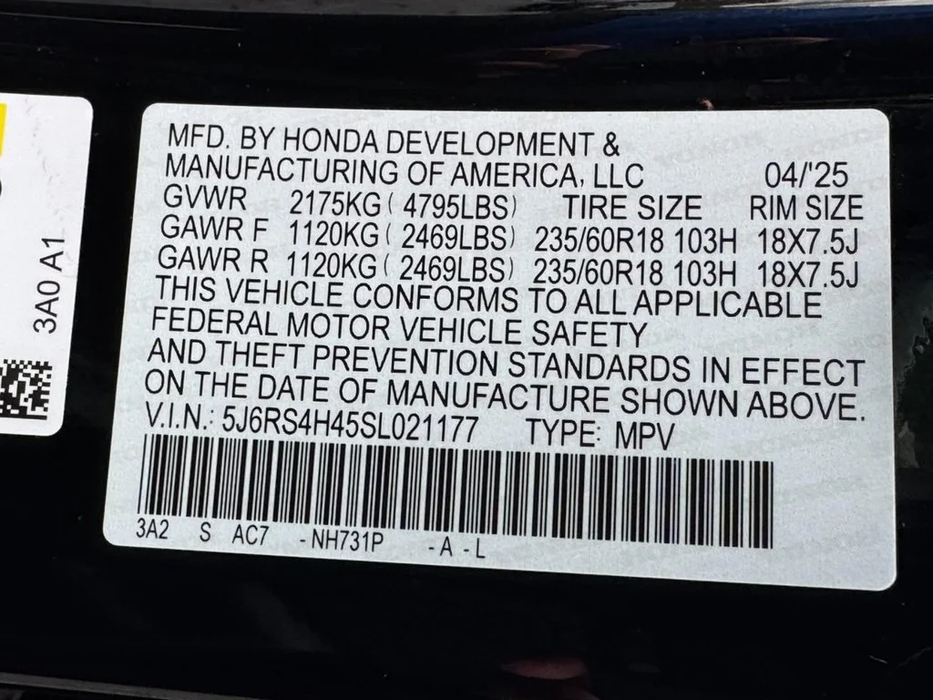 Certified Used 2025 Black Honda EX image 24