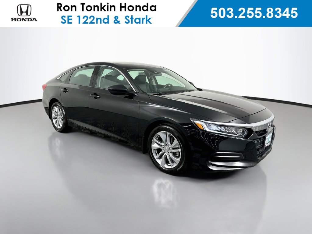 Used 2018 Crystal Black Pearl Honda LX image 1