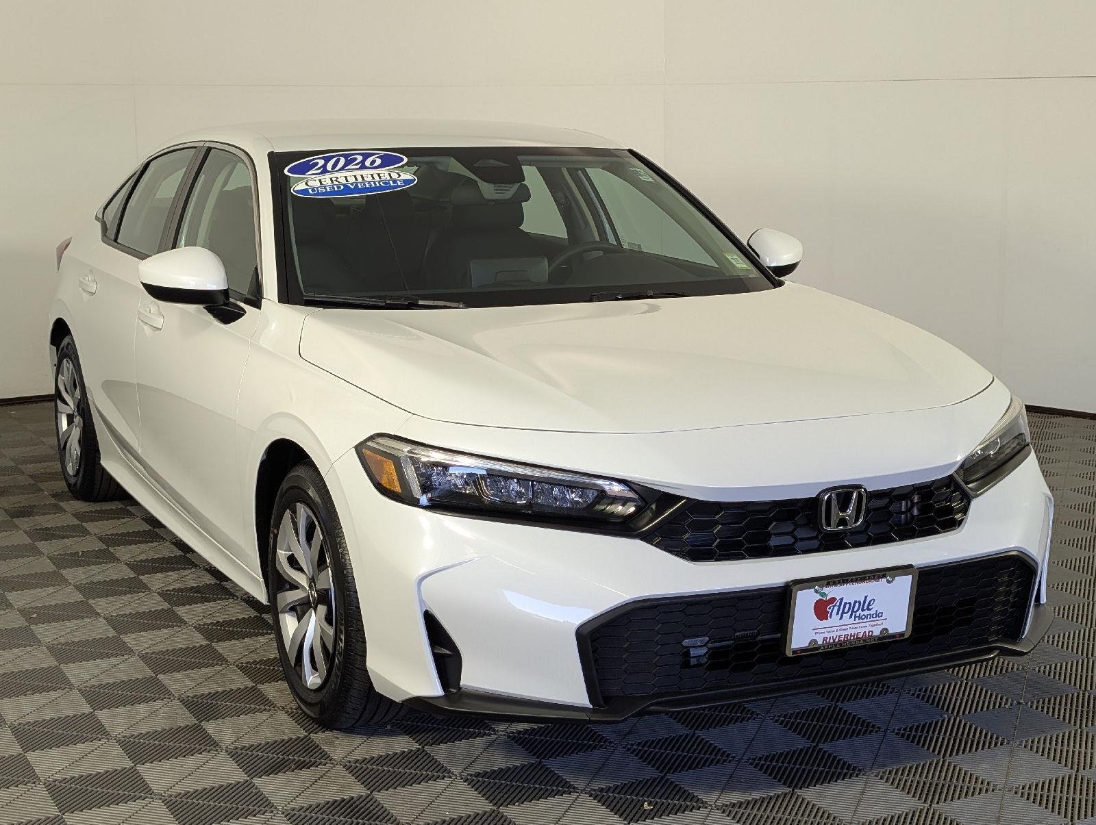 Certified Used 2026 Platinum White Pearl Honda LX image 1
