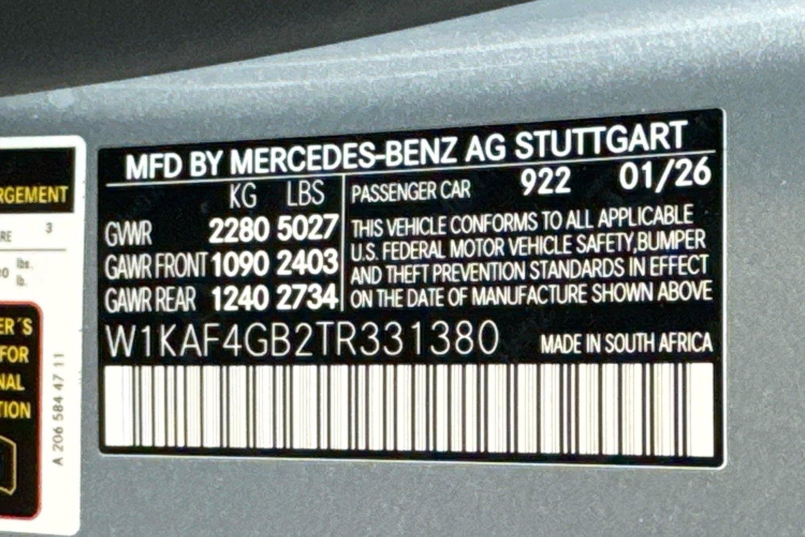 New 2026 Cirrus Silver Metallic Mercedes-Benz C 300 image 30