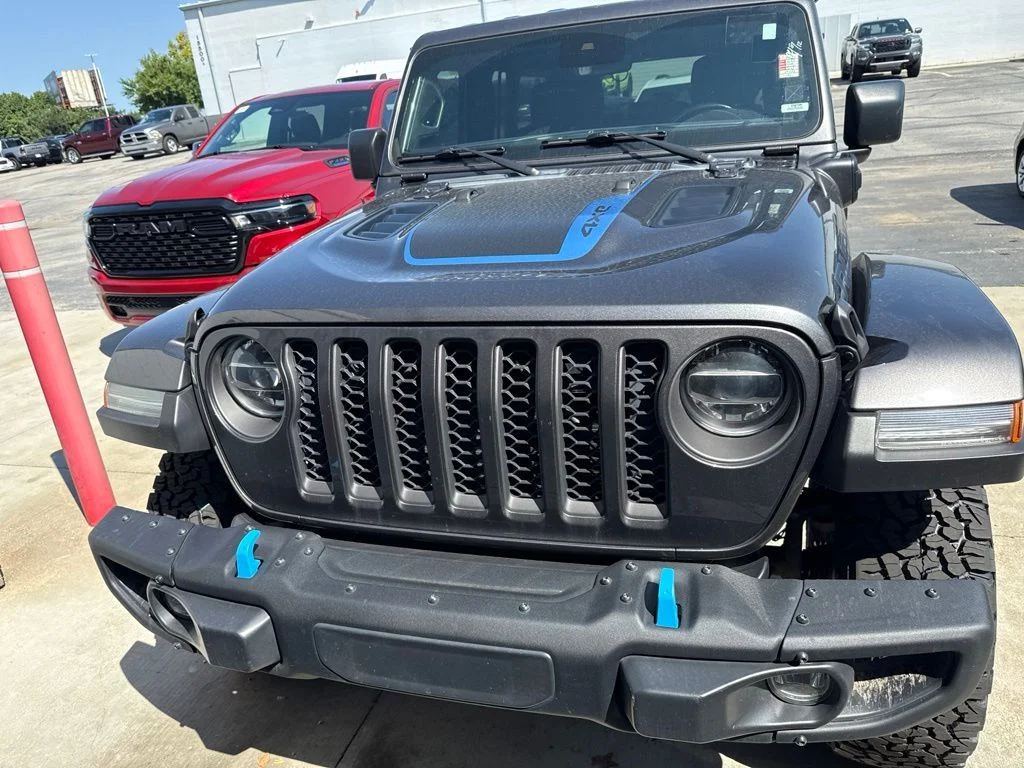 Used 2022 Jeep Wrangler Unlimited Rubicon 4XE with VIN 1C4JJXR62NW189028 for sale in Kansas City