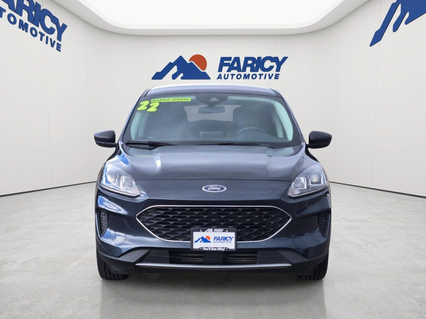 Used 2022 Stone Blue FORD SE image 2