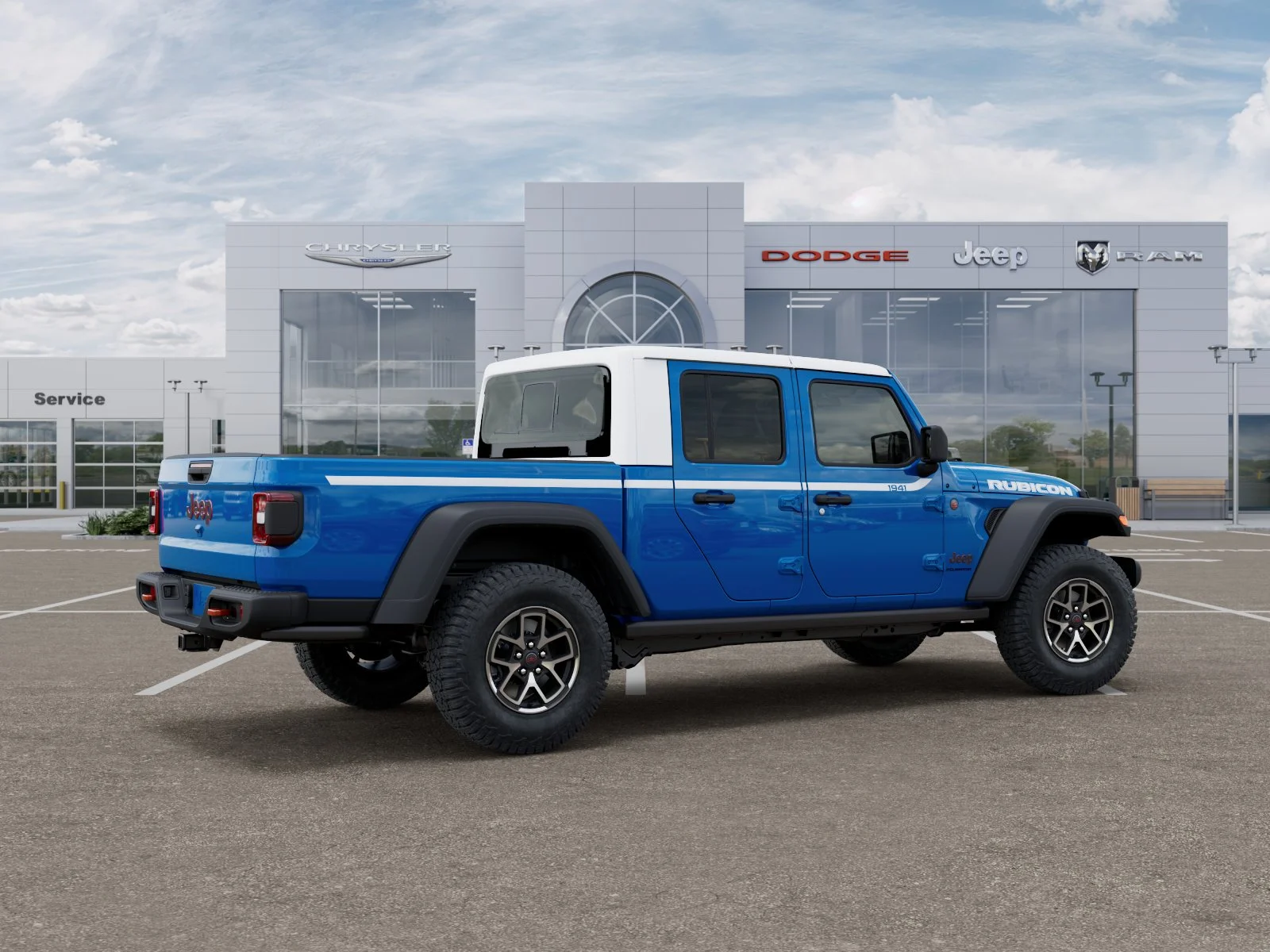New 2026 Hydro Blue Pearl-Coat Exterior Paint Jeep Rubicon image 34