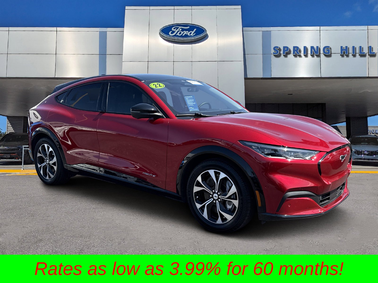 Certified Used 2022 Rapid Red Metallic Tinted Clearcoat Ford Premium image 1