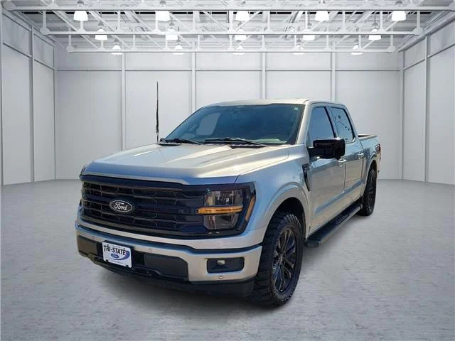 Used 2024 Silver Ford XLT 4x2 SuperCrew Cab 5.5 ft. box 145 in. WB image 1