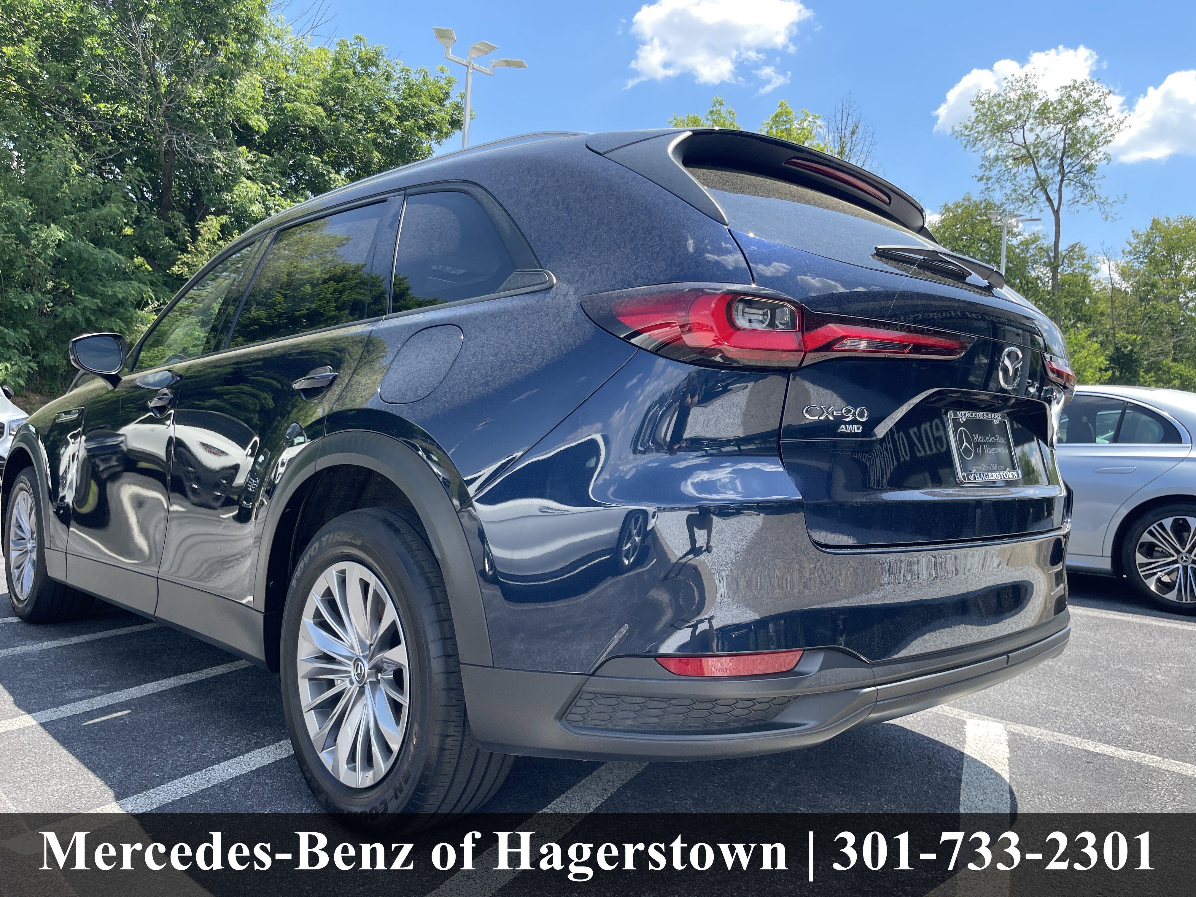 Used 2024 Deep Crystal Blue Mica Mazda Preferred AWD image 40