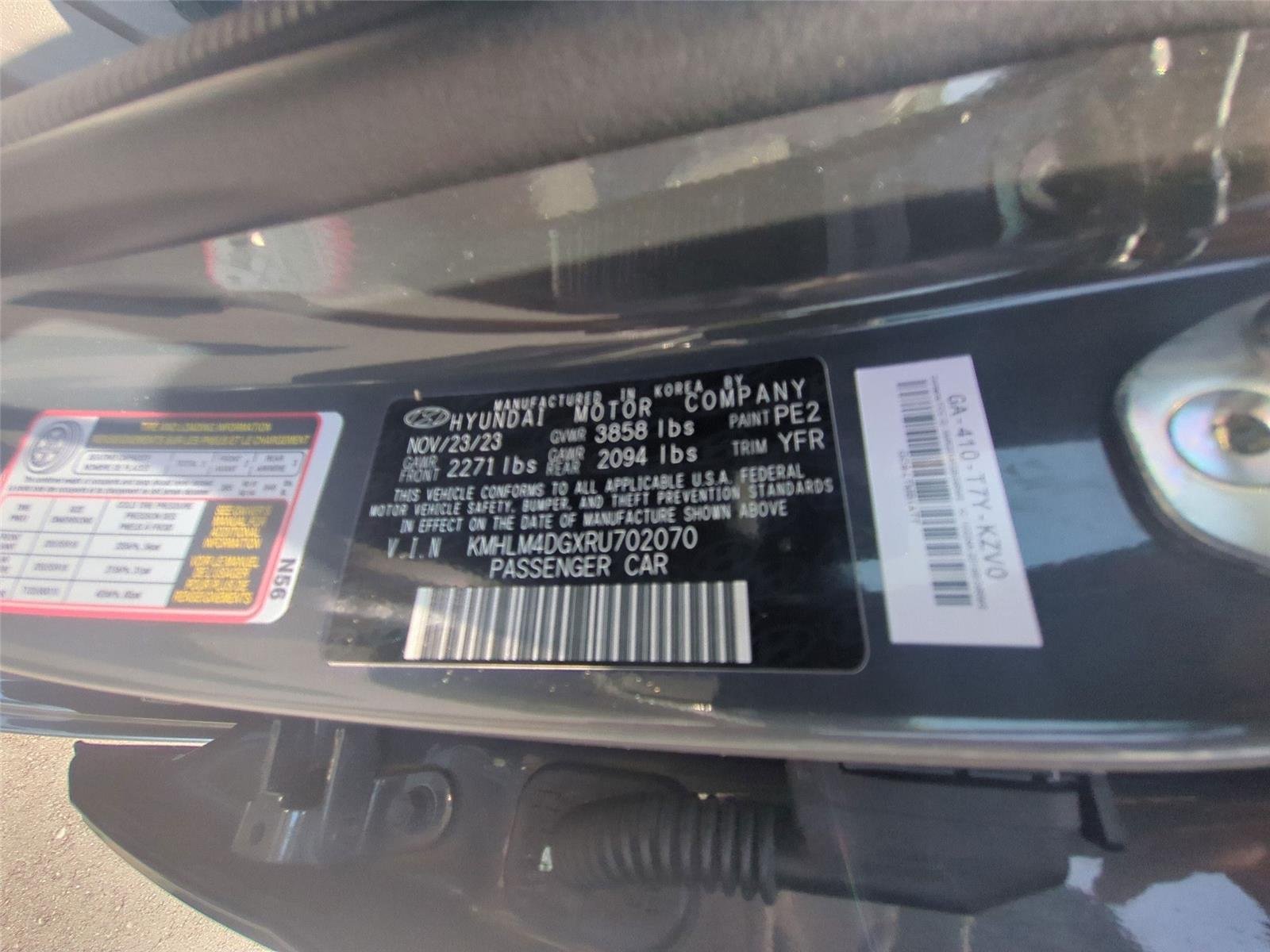 Used 2024 Ecotronic Gray Hyundai SEL image 51