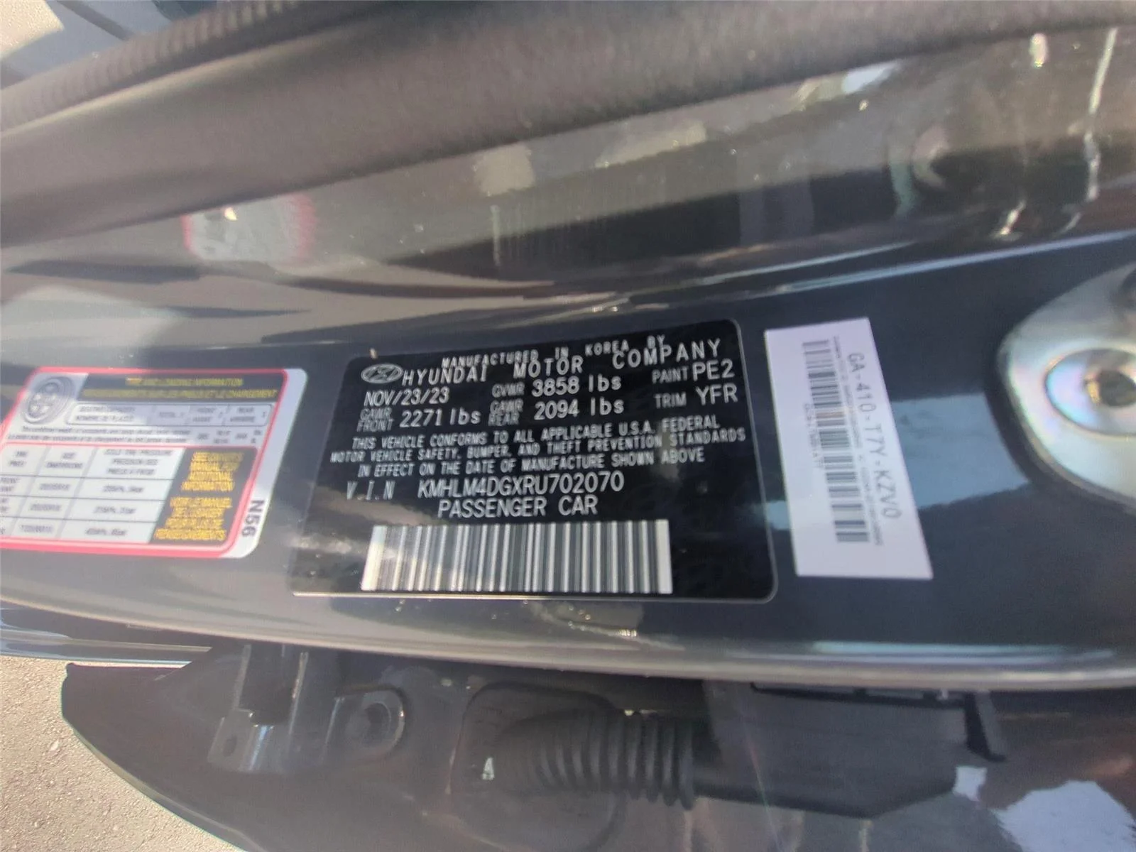Used 2024 Ecotronic Gray Hyundai SEL image 51
