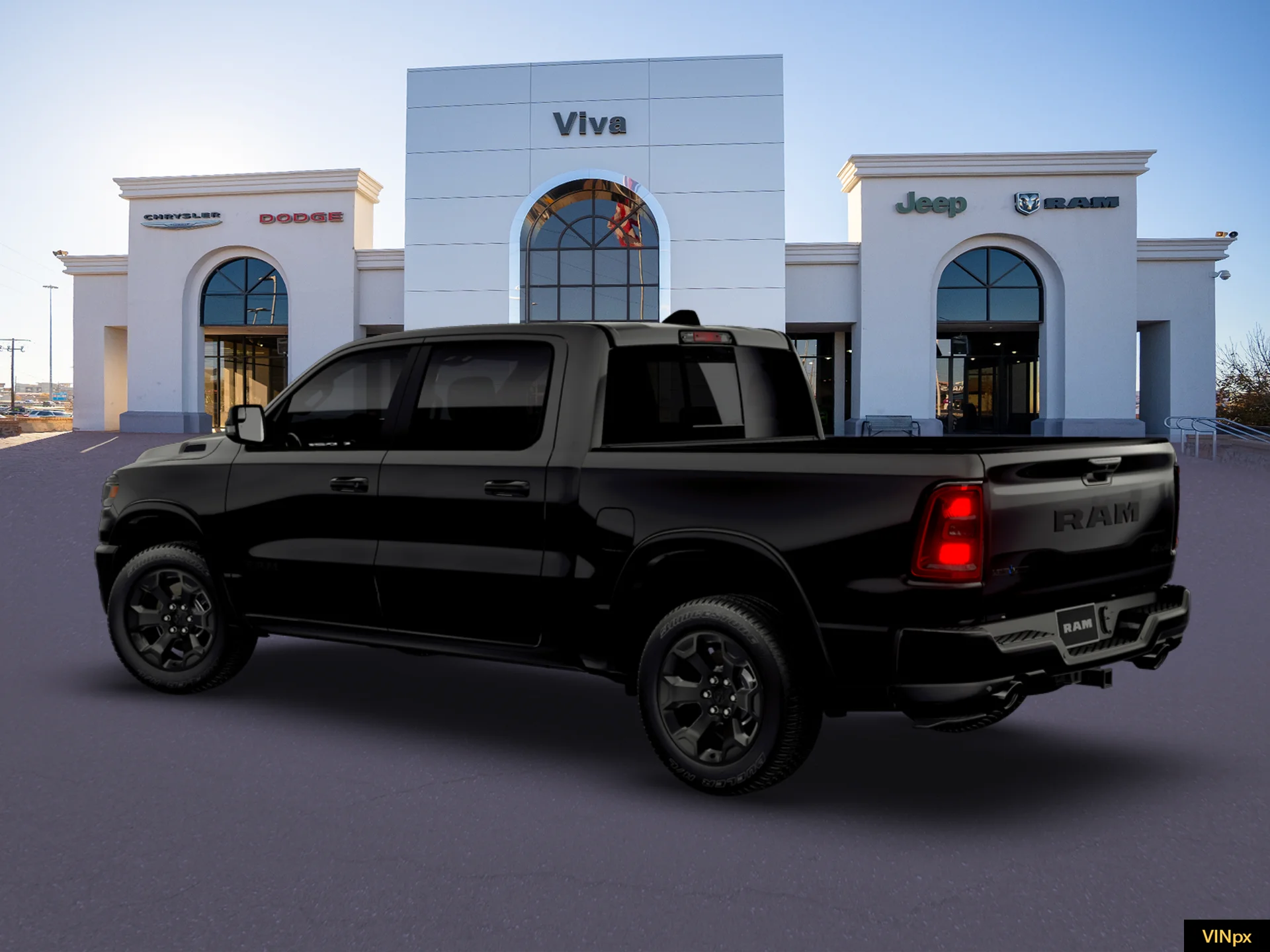 New 2026 Diamond Black Crystal Pearl-Coat Exterior Paint RAM LONE STAR image 16