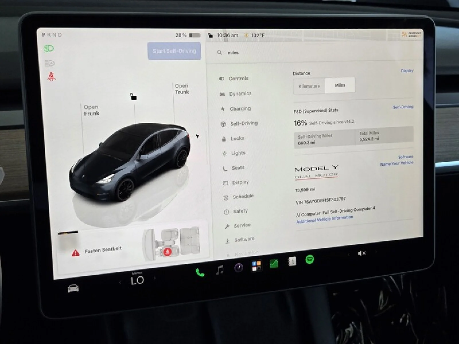 Used 2025 GRANITE GREY Tesla Performance AWD *Ltd Avail* image 33