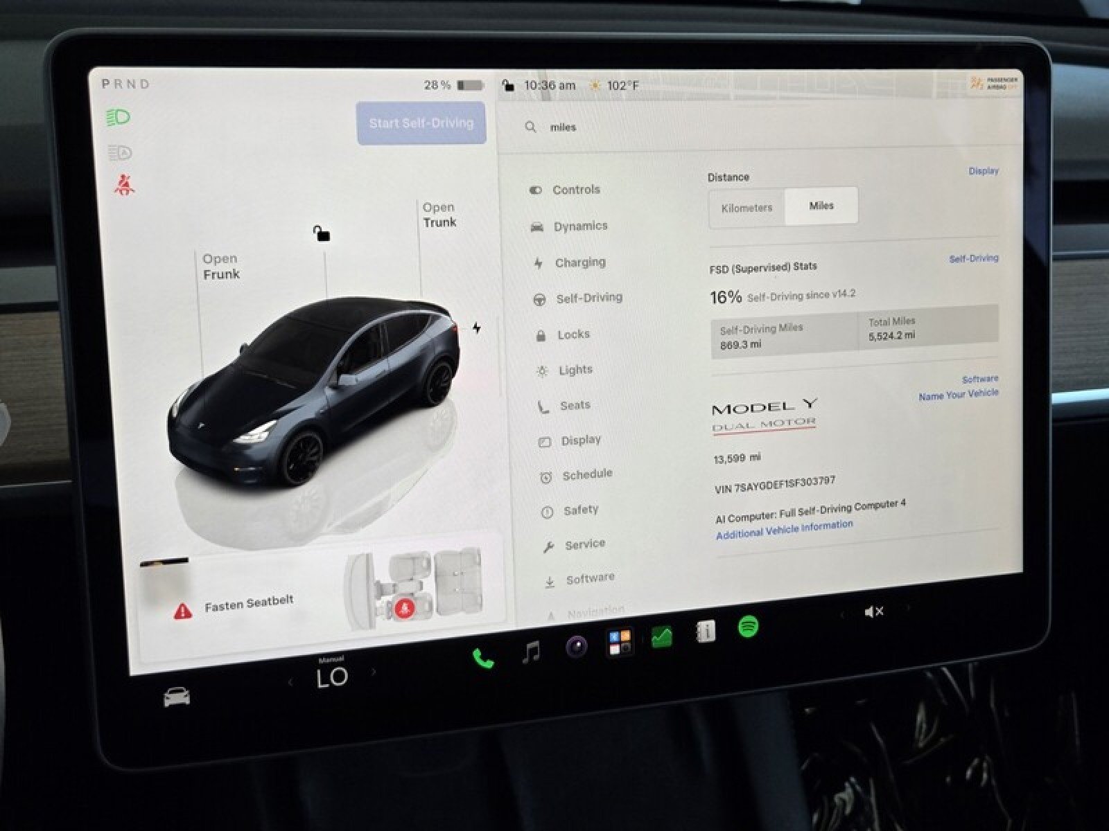 Used 2025 GRANITE GREY Tesla Performance AWD *Ltd Avail* image 33