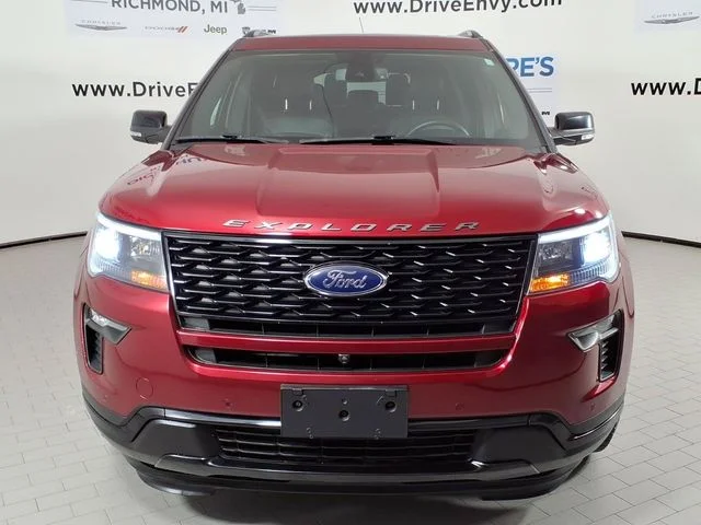 Used 2019 Red Ford Sport image 2